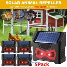 1-5X Solar Powered Nocturnal Wild Animal Repeller Bionic Eyes Predator For Yard
