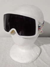 Vintage CEBE US Ski Team Goggles Snowboard White Frames RWB Strap w/ Tags