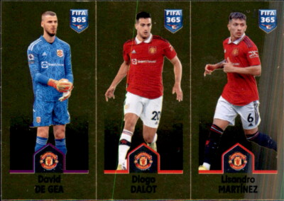 Panini Fifa 365 2023 Sticker 103 David de Gea/Diogo Dalot/Lisandro Martinez