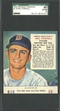1954 Red Man Tobacco #8 Mel Parnell - SGC 80