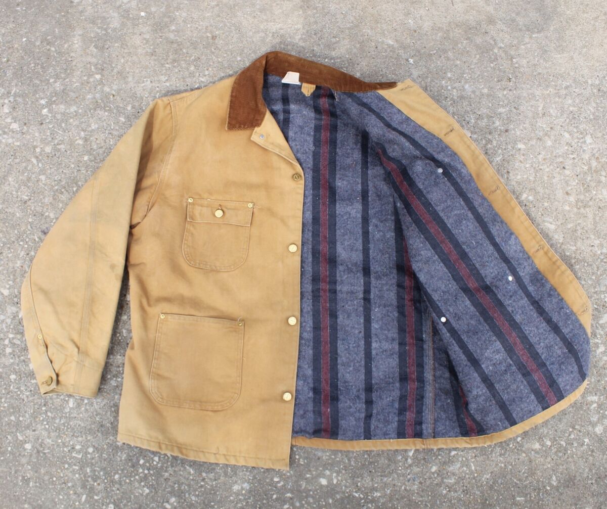 Vintage Carhartt 100 Anniversary Duck Chore Coat Jacket Vintage Carhartt 100 Anniversary Duck Chore Coat Jacket