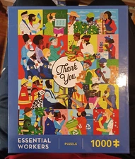 Essential Workers 1000-Piece Puzzle by Lydia Ortiz - NEW - FREE SHIPPING - B0X-2