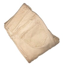 HOLLISTER Skinny Stretch Beige Denim Jeans Girls Size OR- 25/31