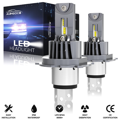 For Toyota T100 Base Cab Pickup 1993-1998 H4/9003 LED Headlight Bulbs Cold White