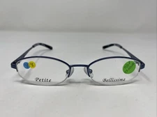 Bellissima BL 635 SLATE BLUE 47-16-130 Metal Half Rim Eyeglasses Frame 0477