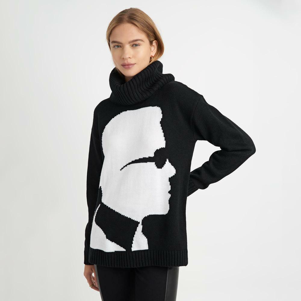 KARL SILHOUETTE TURTLENECK Sweater S 