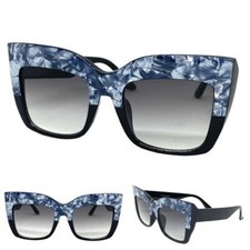 Oversized Classic Vintage Retro Style SUN GLASSES Large Thick Square Black Frame