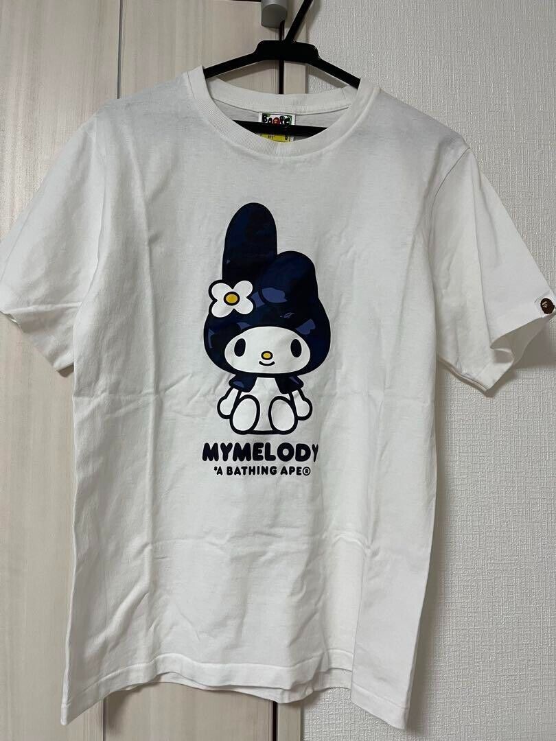 Rare My Melody x A BATHING APE Collaboration White T-Shirt Rare My Melody x A BATHING APE Collaboration White T-Shirt