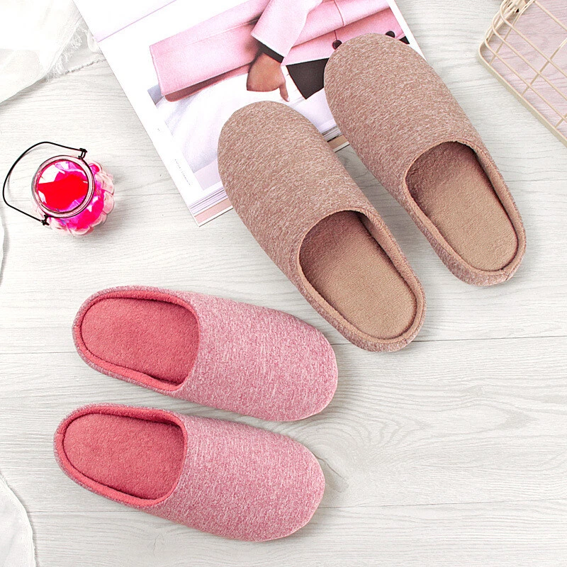 Women Men Winter Warm Fleece Slippers Super Soft Home Indoor Slip
