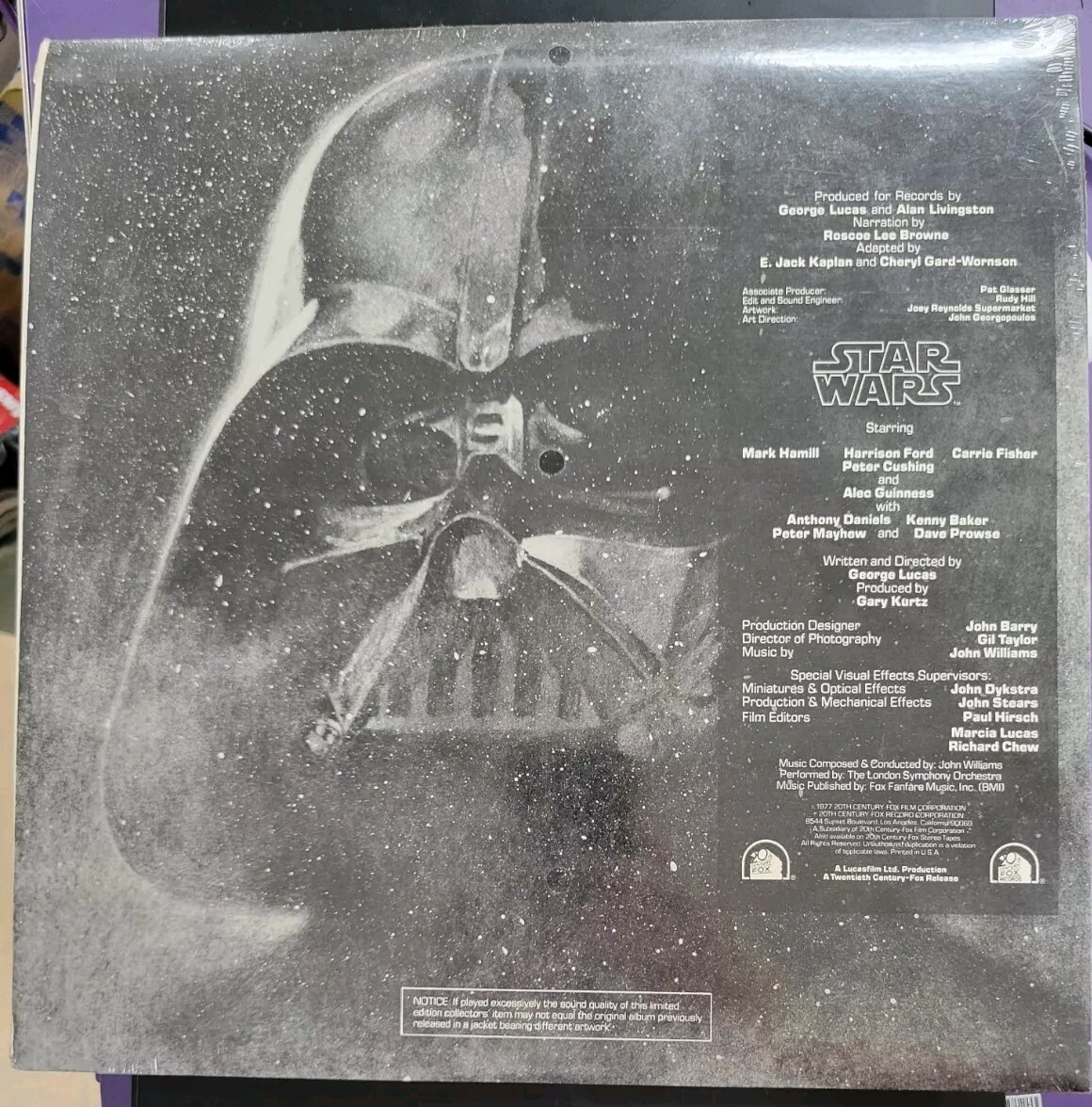1977 The Story of Star Wars Picture Disc Soundtrack Album LP Vinyl