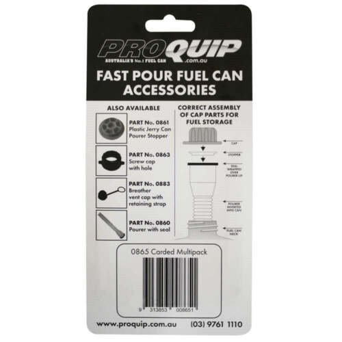 Pro Quip 3-in-1 Fuel Can Accessory Multipack (Stopper, Breather Cap and Screw... - Picture 3 of 3