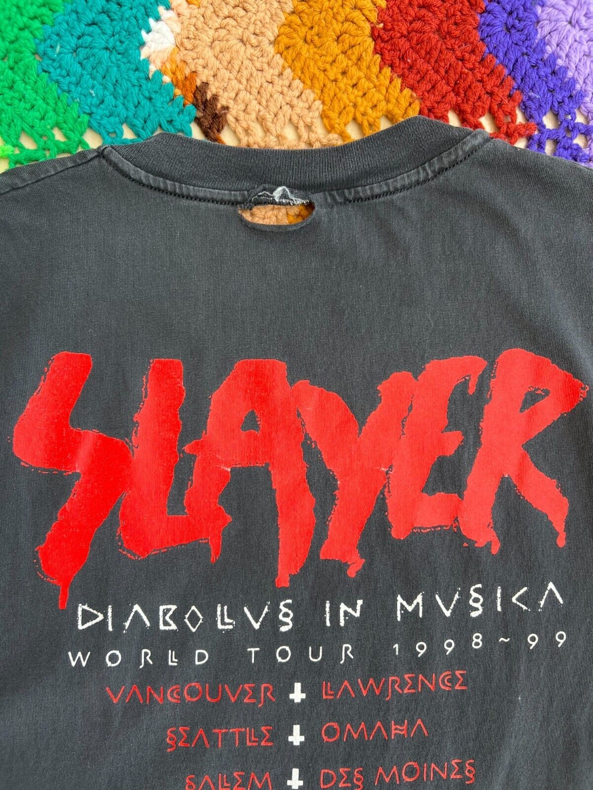 Vintage Slayer Diabolus In Music World Tour 1998 … - image 10