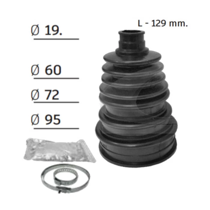 Durable Stretch CV Boot Kit - Flexi Rubber - fits Ferrari 365 GTS/4 D. 71-74 - Image 3 of 4