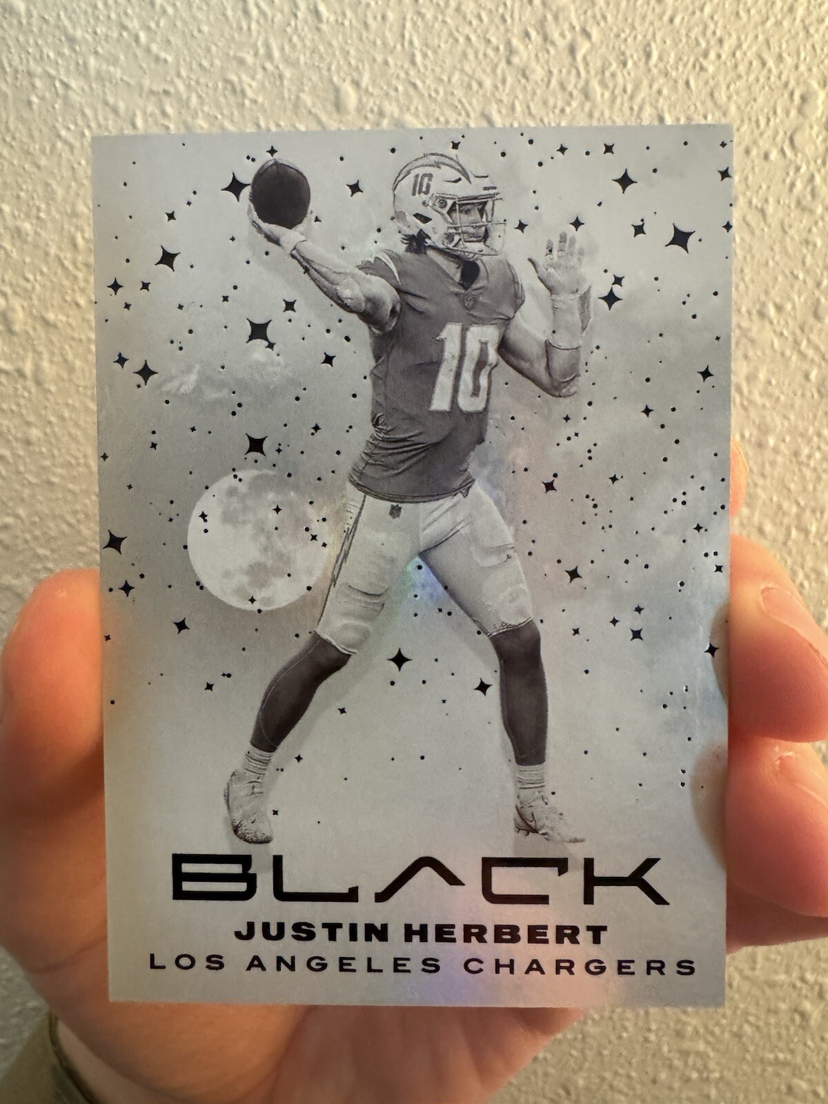 2021 panini black football white night Justin Herbert
