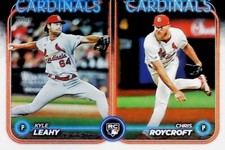 2024 TOPPS UPDATE US189 KYLE LEAHY CHRIS ROYCROFT CARDINALS ROOKIE  FREE SHIP