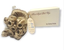 Global Dolls "GENEVA" Doll Wig blonde Size 11-12 Curly Hand Styled Doll Wigs NIB