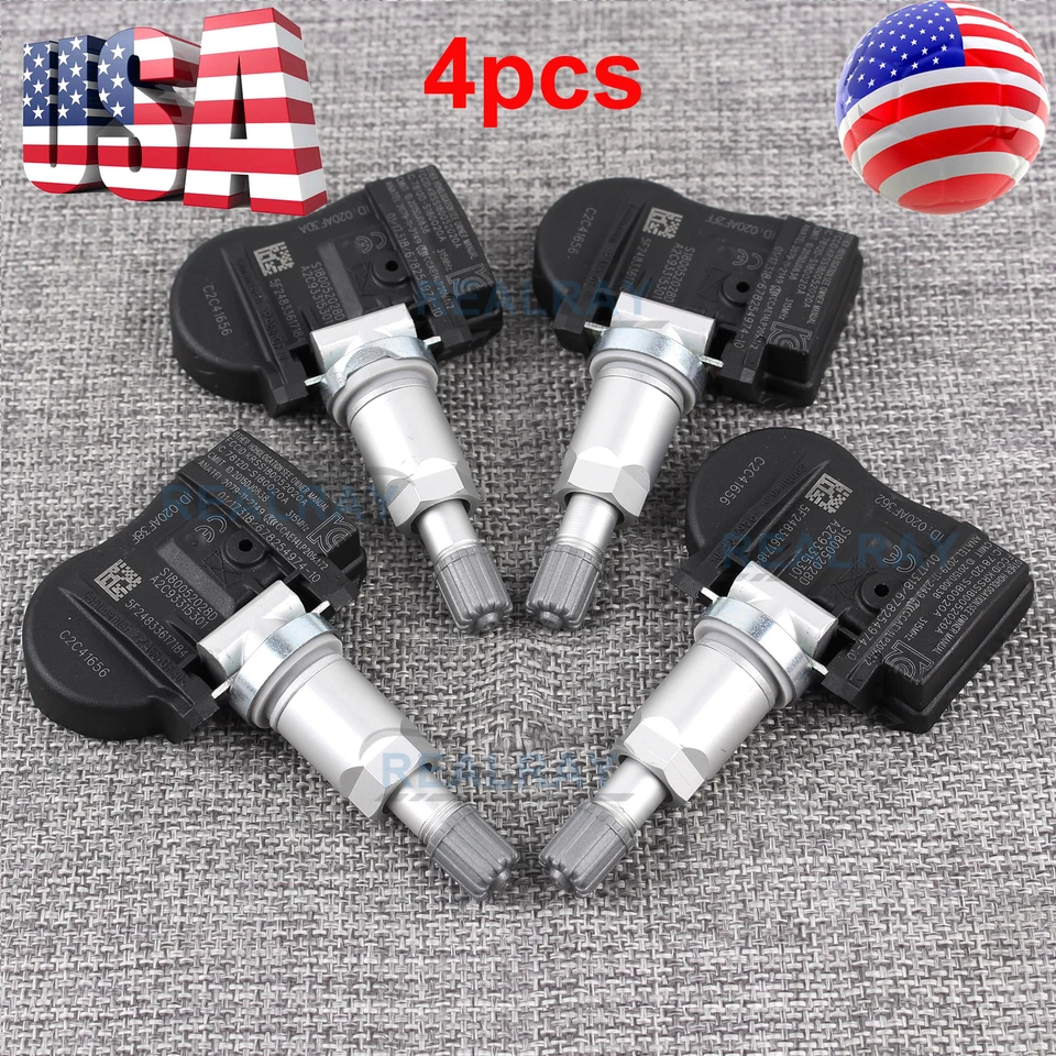 4PCS Tire Pressure TPMS Sensor C2C41656 315MHz For Jaguar XF XK XKR 2010-2015 - Image 4 of 4