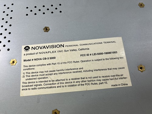 NOVAVISION Personal Communications (WORKS) Terminal CB-3 5700 L13 WITH REMOTE!! - Zdjęcie 4 z 24