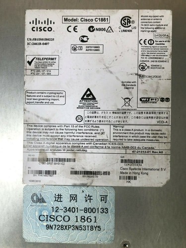 Cisco 1861-SRST-B with UK PSU (C1861-SRST-B/K9) Cisco CCNA Voice & Collaboration - Picture 6 of 10