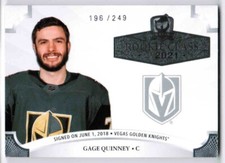 20/21 UPPER DECK THE CUP GAGE QUINNEY 2020-GQ ROOKIE CLASS OF 2021 /249 VEGAS