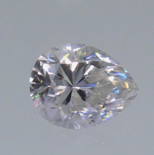 Lab Grown Loose CVD Diamond 1 Pc Pear IF Clarity 7 x 10 mm D Color Certified - Picture 2 of 16