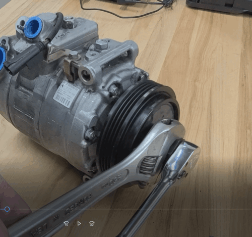 A/C Compressor clutch hub 22.5mm tool NO IMPACT WRENCH NEEDED, install video - Picture 5 of 5
