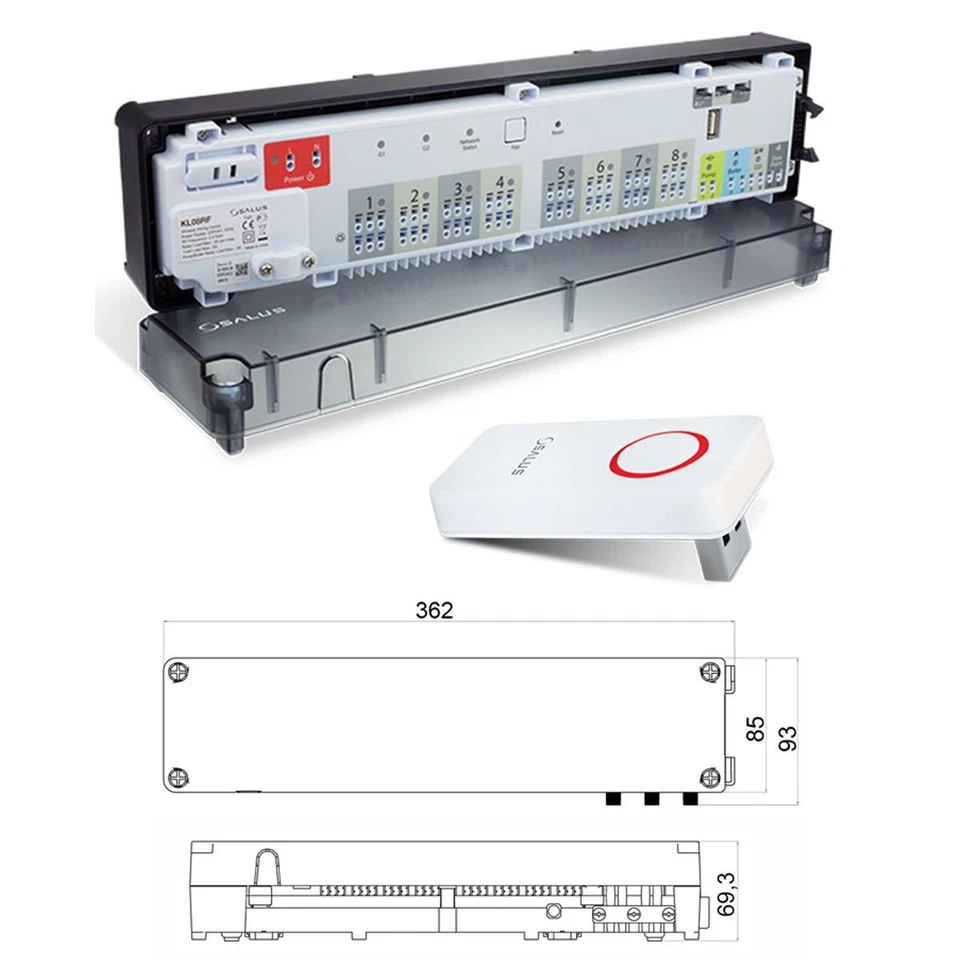 Funk Komplettset Salus HTRS-RF 30 Thermostat und KL08-RF Klemmleiste inkl. Heizm - Bild 3 von 4