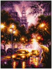 Magic Needle Counted Cross-Stitch Kit Rainy Night 550-762