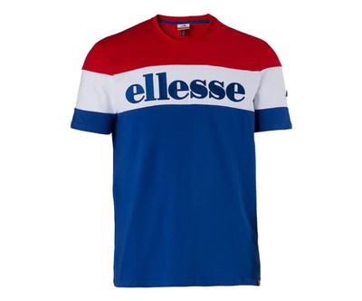 Ellesse Punto T Mens Active Shirts & Tees Size M, Color: Red/White/Blue