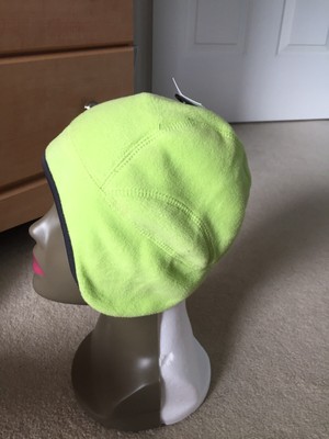 Green Fleece Beanie Hat Ski Cap 