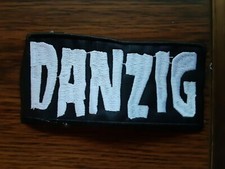 DANZING,SEW ON WHITE EMBROIDERED PATCH