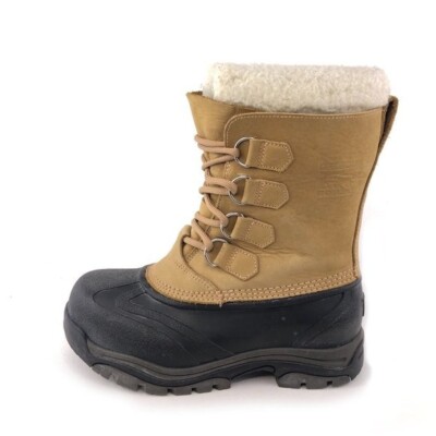 Sorel Caribou suede and rubber snow boots Size 7 SOREL CARIBOU™ Faux Shearling-Trimmed Nubuck and Rubber Snow  main image 2