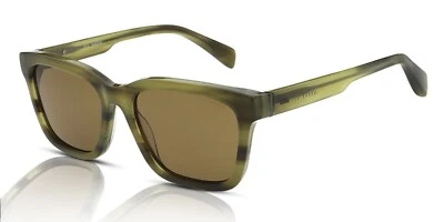 Lunettes Ted Baker Homme Garret TB1722 540 Gloss Olive Corne/Marron - Photo 1/2