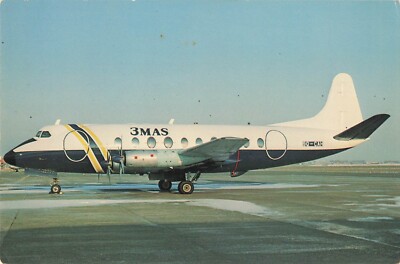 Postcard Airline 3MAS 9Q-CAH Vickers V708 Viscount No. A46 CC9.