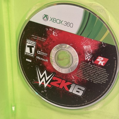 WWE 2K16 Microsoft Xbox360 ~ Tested ~ No Manual ~ Not Original Case ~ #8 