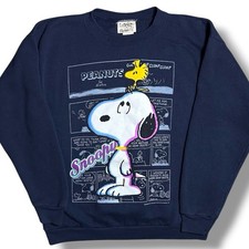 Vintage 90s Peanuts Snoopy Comic Graphic Crew...