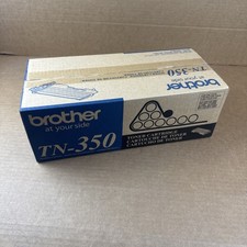 2 Genuine Brother TN-350 Black Toner Cartridges OEM NEW SEALED TN350