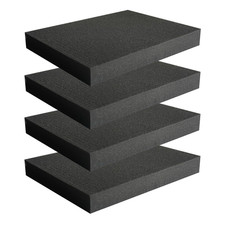DNB Pick and Pluck Foam - 4 Pcs 16 X 12 X 2" Pre Cubed Pick-Apart Foam Inserts f