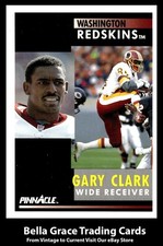 1991 Pinnacle Gary Clark #198 Washington  NFL Football