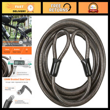 Heavy Duty 20ft Security Cable - Braided Stee...