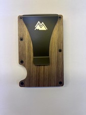Mountain Voyage Co Walnut Minimalist Wallet RFID-Blocking Card Holder Money Clip