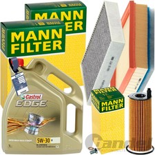 MANN INSPEKTIONSKIT+5L CASTROL 5W-30 �L passend f�r BMW 1er F20 116-25d 3er F30
