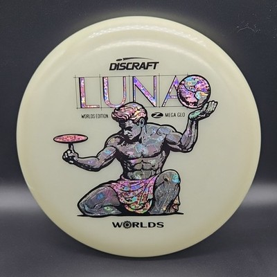 Discraft Mega Glo Luna Paul McBeth 2026 Worlds Glow/Pink Heart-Money Stamp 174g