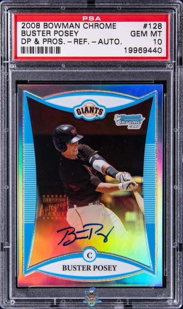 Bowman Buster Posey Baseball Autographed Sports Trading Cards