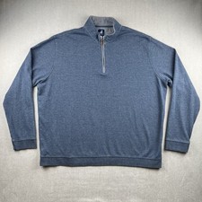 Johnnie-O Sully 1/4 Zip Pullover Shirt Mens 3XL Helios Blue Golf Performance
