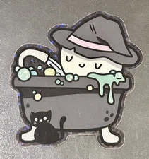 NEW The Coffee Monsterz Co. Witches Cauldron Halloween Sticker TCMC