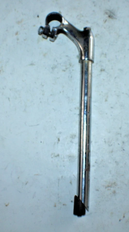 Vástago de pluma vintage 21 mm 70 mm 37º elevación 25,4 mm carretera plata acero ¡Envío rápido a EE. UU.! Foto 2 de 4