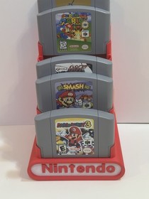 Nintendo 64 N64 8 Cartridge Display Stand Holder 3D Printed