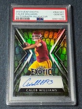 PSA 10 - 2023 Leaf Exotic #BACW1 Caleb Williams 