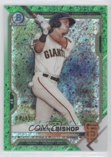 2021 Bowman Chrome Prospects Green Mini-Diamond Refractor 4/99 Hunter Bishop ni4